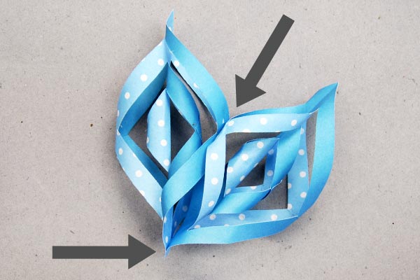 Step 12 3D Paper Snowflake