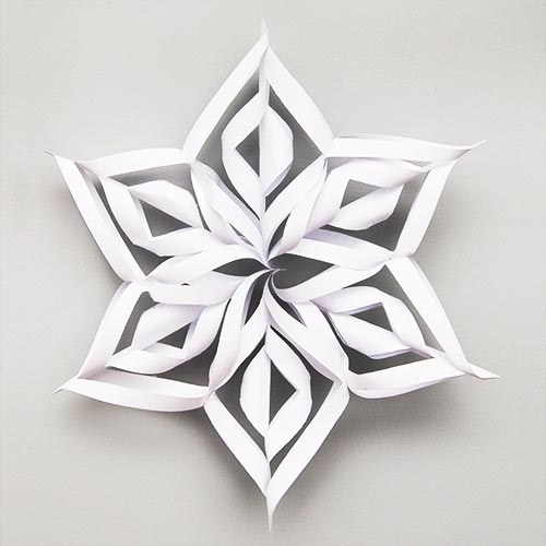 21+ Awesome 3D Paper Snowflake Ideas