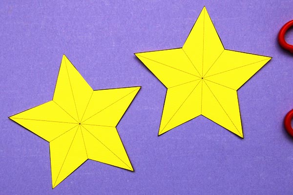 5 Point Paper Stars - Fun Crafts Kids