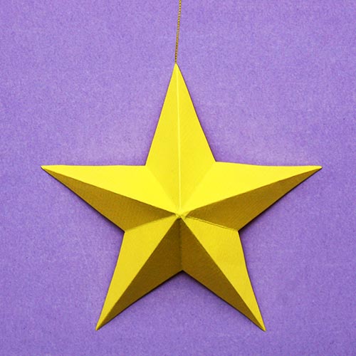 3D Paper Star, Kids' Crafts, Fun Craft Ideas