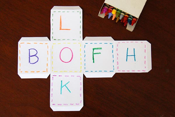 Alphabet Paper Blocks, Kids' Crafts