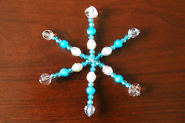 Beaded Snowflake, Kids' Crafts, Fun Craft Ideas