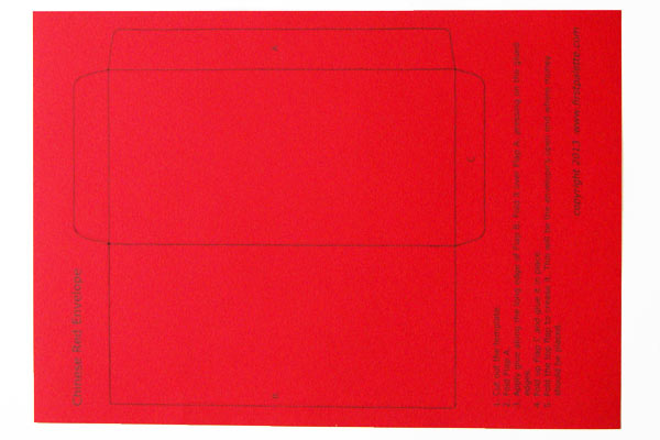 Chinese New Year Crafts Red Envelope Template Template Walls