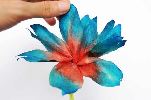 MORE IDEAS - Make three-dimensional flowers (Step 3).