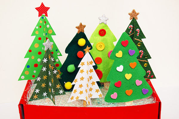 MORE IDEAS - Create a Christmas tree forest.