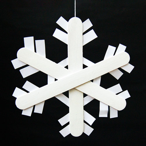 STEP 8a Craft Stick Snowflake