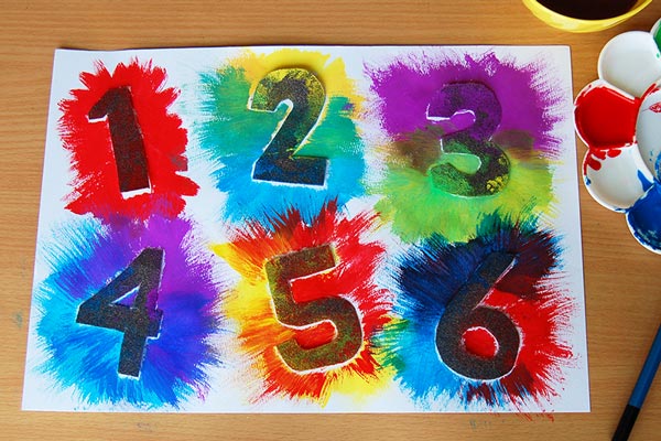 Exploding Numbers Kids Crafts Fun Craft Ideas FirstPalette