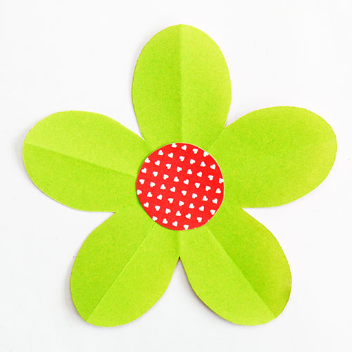 Folding Paper Flowers 5 Petals Kids