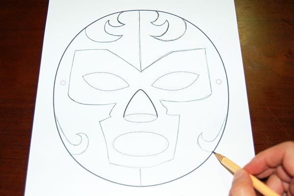 Luchador Paper Mask Kids' Crafts | Fun Craft Ideas FirstPalette.com