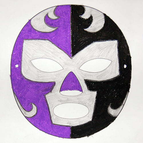 STEP 3b Luchador Paper Mask
