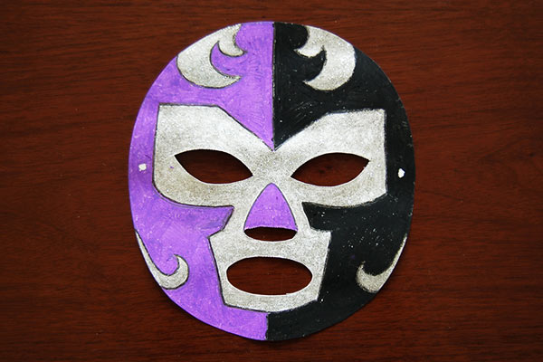 STEP 5 Luchador Paper Mask