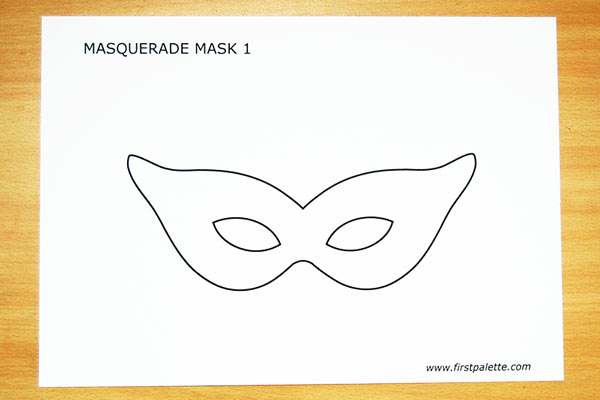 STEP 1 Masquerade Mask
