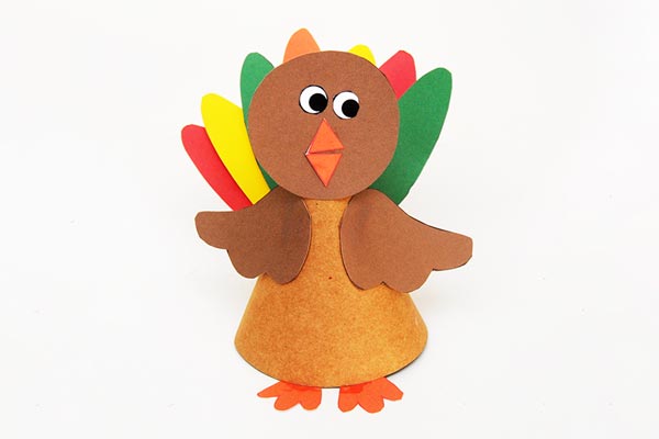 Paper Cone Turkey craft