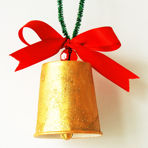 How To Make Christmas Bell For Glitter Sheet, Christmas Handmade Bell  decoration idea