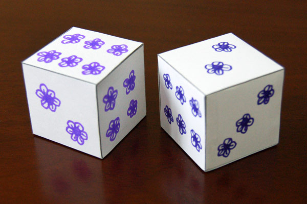 Paper Dice, Kids' Crafts, Fun Craft Ideas