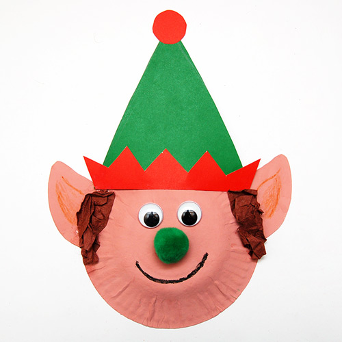 Paper Plate Christmas Elves Kids Crafts Fun Craft Ideas