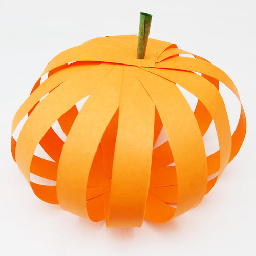 Paper Strip Pumpkin, Kids' Crafts