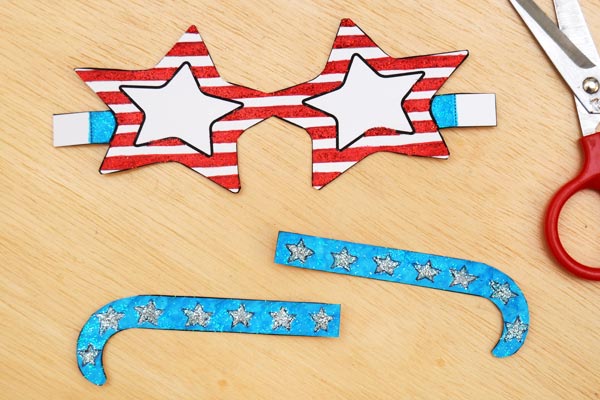 Patriotic Paper Eyeglasses | Kids' Crafts | Fun Craft Ideas ...