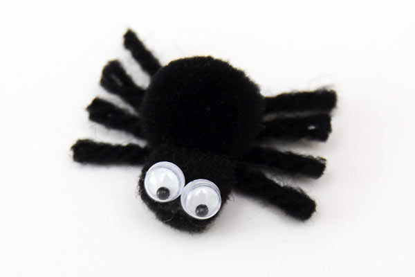 MORE IDEAS - Make a tiny pom-pom spider.