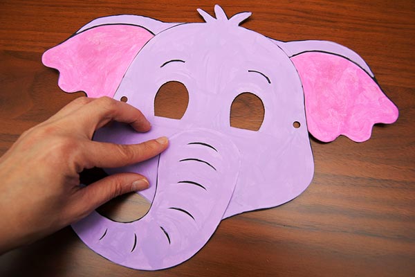 Step 11a Printable Elephant Mask