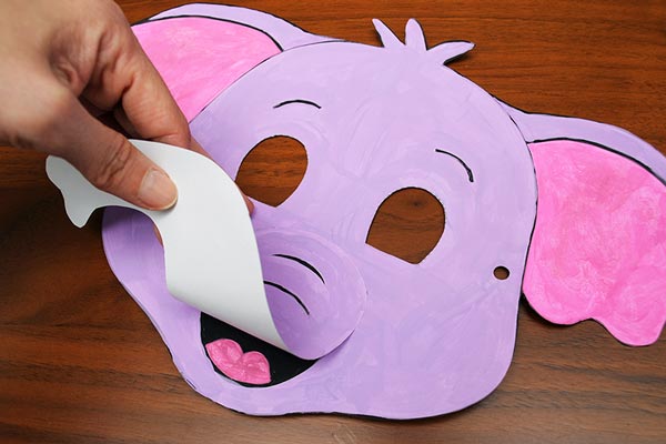 Step 11b Printable Elephant Mask
