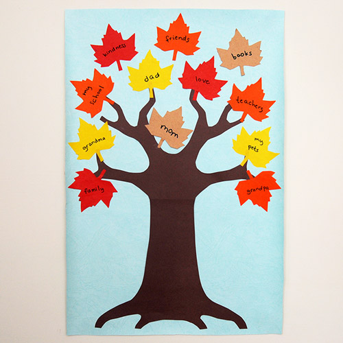 Thankful Tree | Kids' Crafts | Fun Craft Ideas | FirstPalette.com