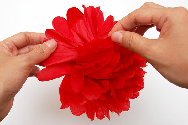 Step 11 Tissue Paper Pom-pom Flowers