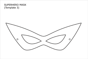 Superhero Mask Templates