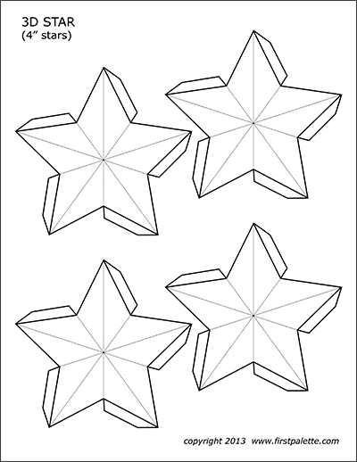 3D Paper Star Template - OGCrafts