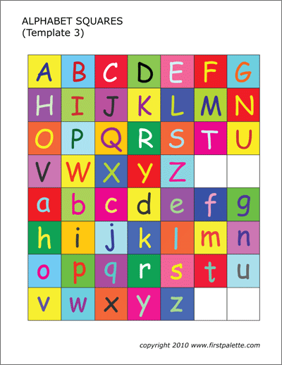 Blank Alphabet Chart Free Printable