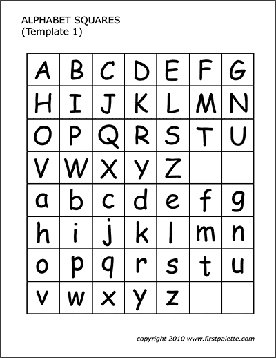 Download Alphabet Letter Squares Free Printable Templates Coloring Pages Firstpalette Com