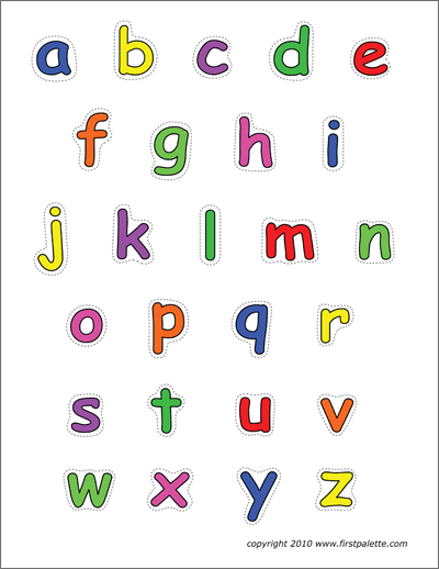 Alphabet Interlaced with Objects | Free Printable Templates & Coloring ...