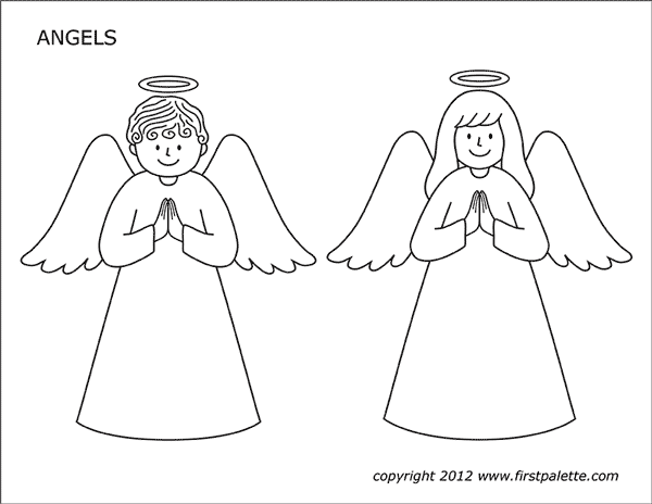 Free Printable Angels FREE PRINTABLE TEMPLATES