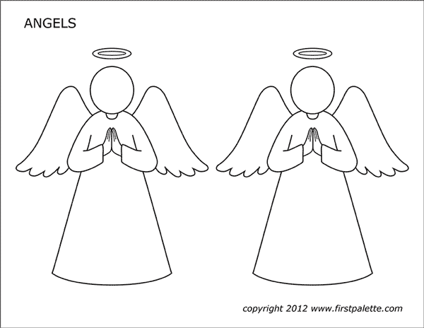 Angel Template Printable Free