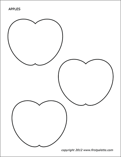 Apples Free Printable Templates Coloring Pages FirstPalette