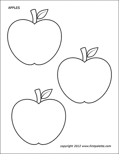 Apple Template Printable Free FREE PRINTABLE TEMPLATES