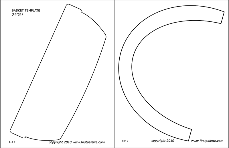 Printable large basket template