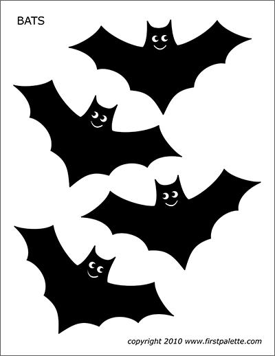 Free Printable Halloween Bat Templates