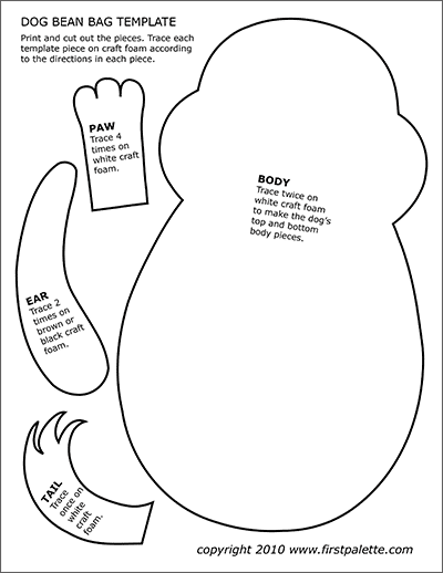 Animal Bean Bag Templates | Free Printable Templates & Coloring Pages |  