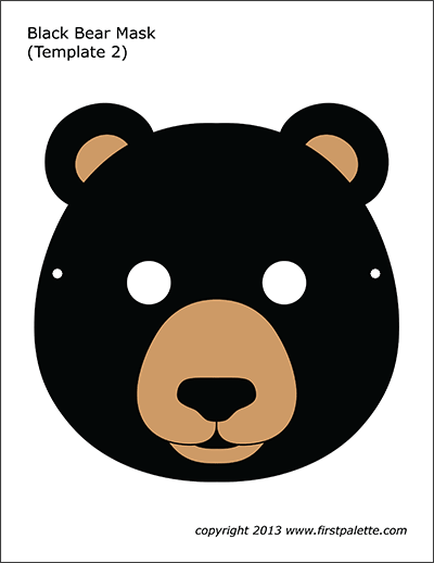 Printable Bear Masks