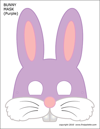 Bunny Masks Free Printable Templates Coloring Pages Firstpalette Com - paper plate bunny roblox avatar