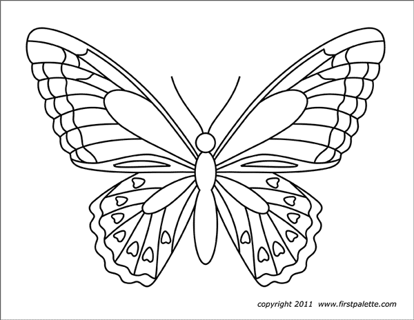 Printable Large Butterfly 1