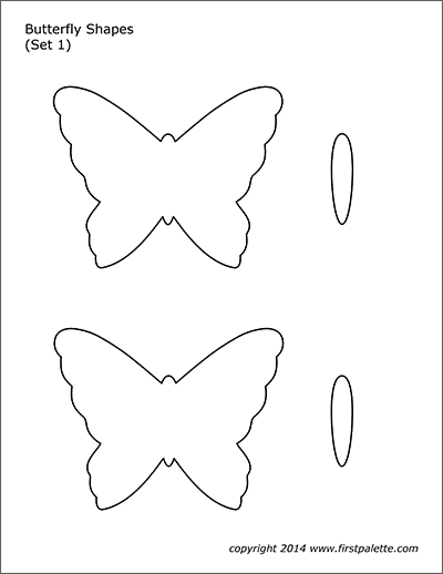 full page butterfly template