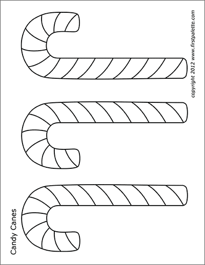 christmas candy canes coloring pages