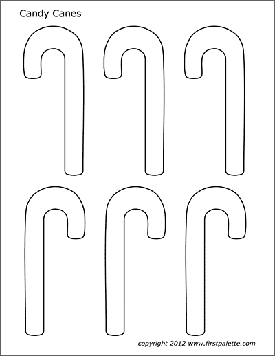 Printable Candy Canes