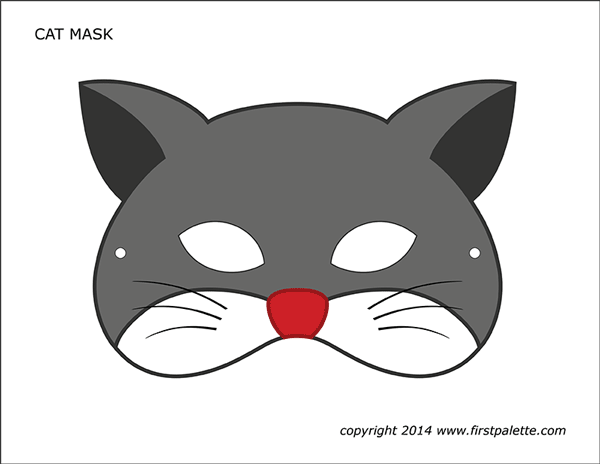 Mask Cat - Template - edding