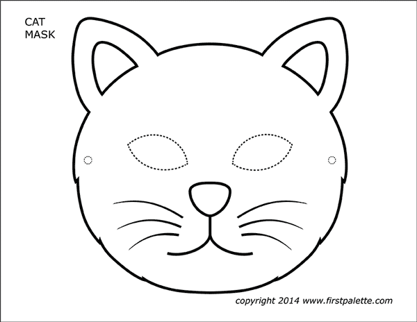 Download Cat Masks | Free Printable Templates & Coloring Pages ...