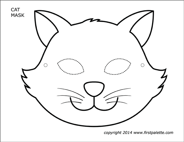 Download Cat Masks | Free Printable Templates & Coloring Pages ...