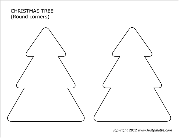 Christmas Tree Template To Print A4 Template Walls