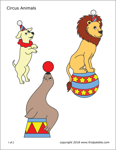 Printable Circus Animals